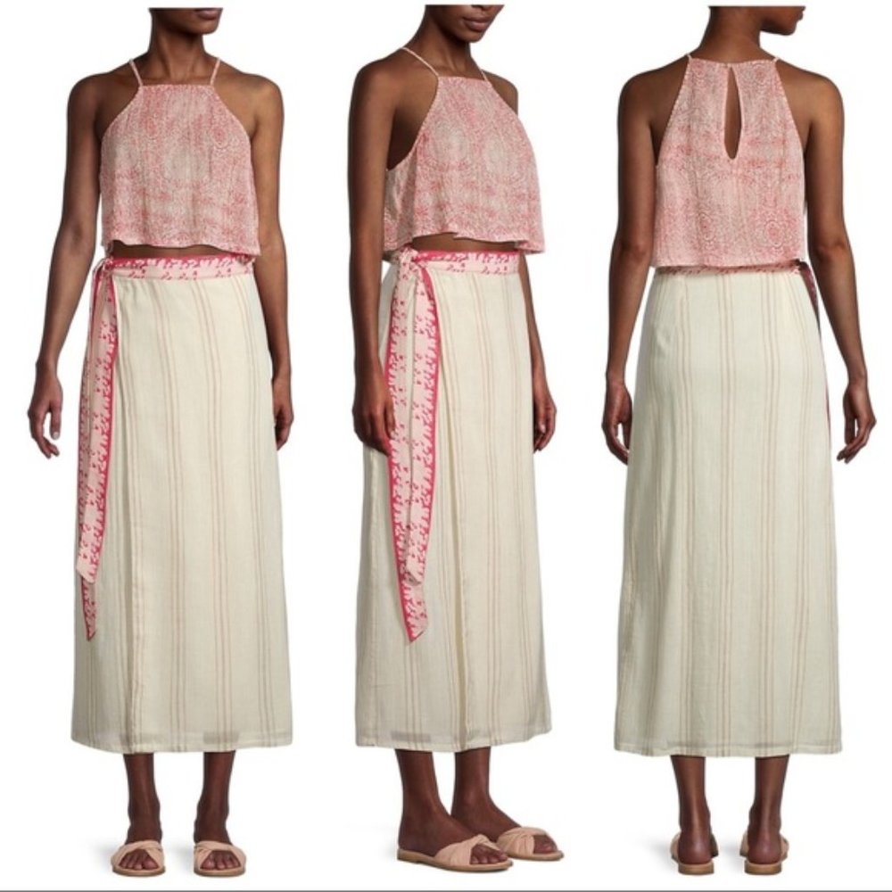 Free People Wrapped Around You Skirt & Top Large - Picture 2 of 5